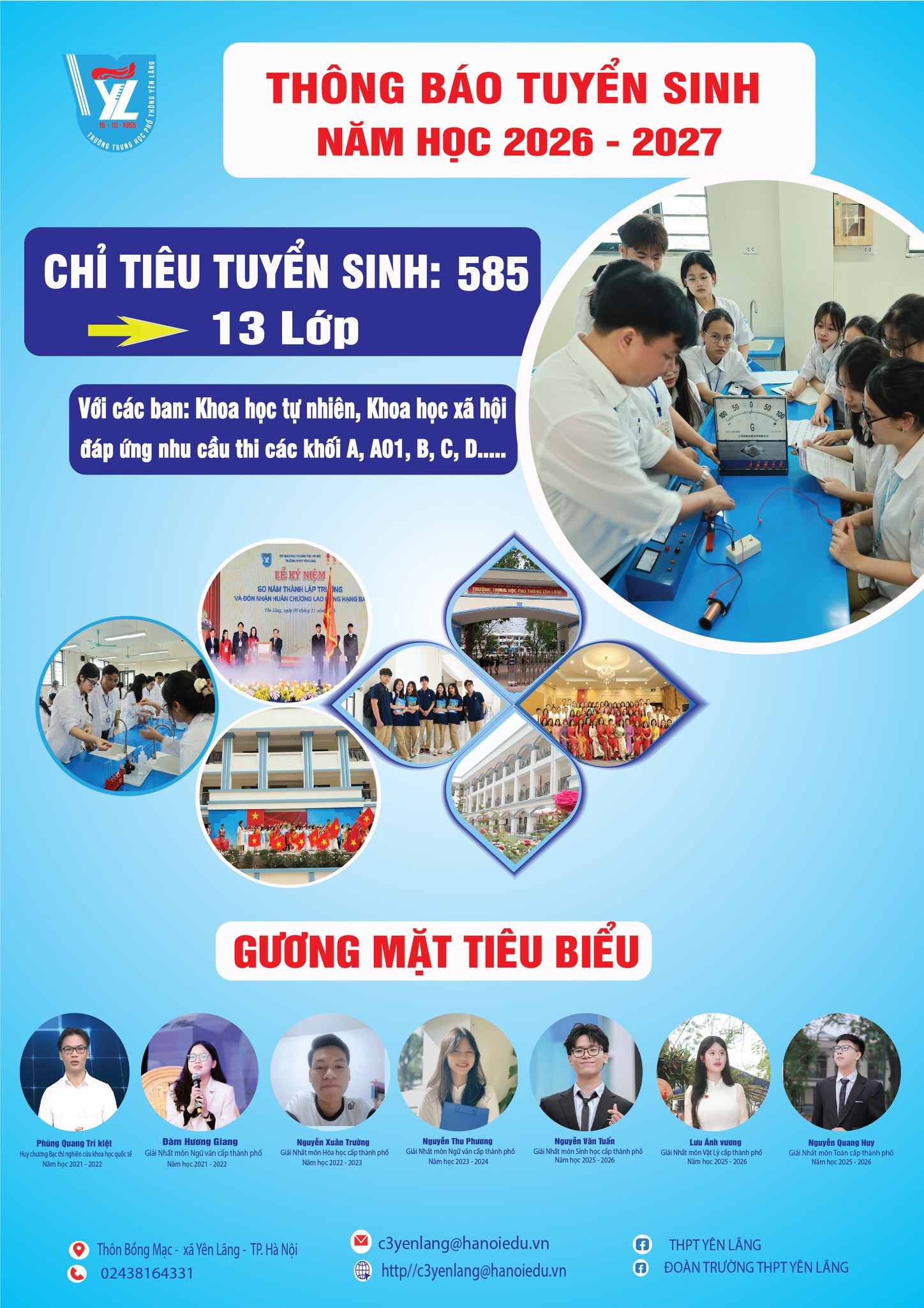 THÔNG BÁO TUYỂN SINH LỚP 10 NĂM HỌC 2026-2027