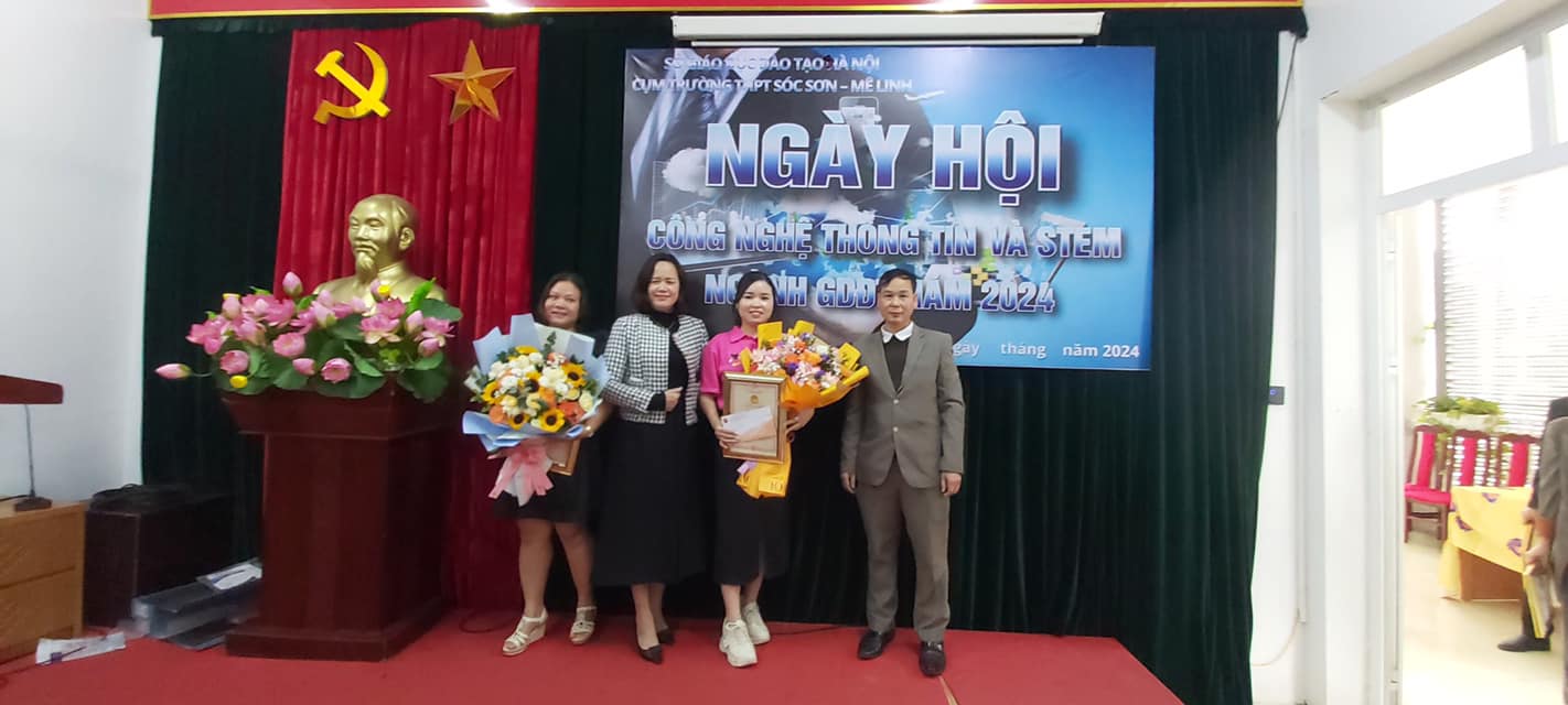 Giáo viên - nhân viên nhà trường tham gia hưởng ứng "Ngày hội CNTT năm 2024" do Cụm ML-SS tổ chức.