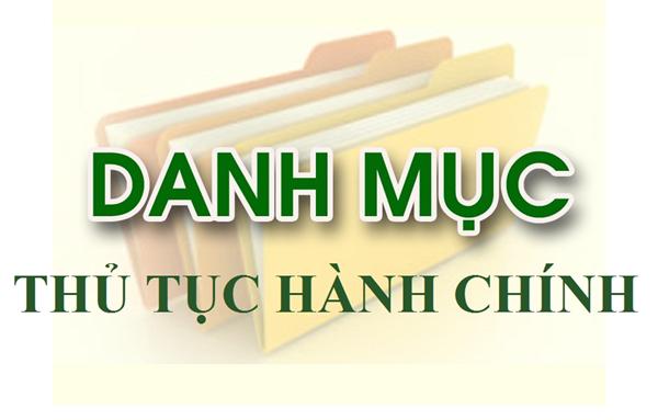 Các thủ thục hành chinh