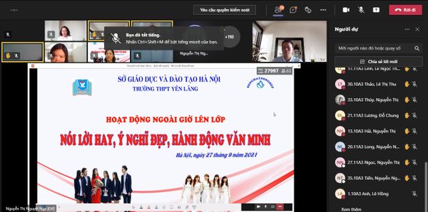 Một số hình ảnh về các Hoạt động ngoại khóa của nhà trường tháng 9-11/2021 bằng hình thức trực tuyến